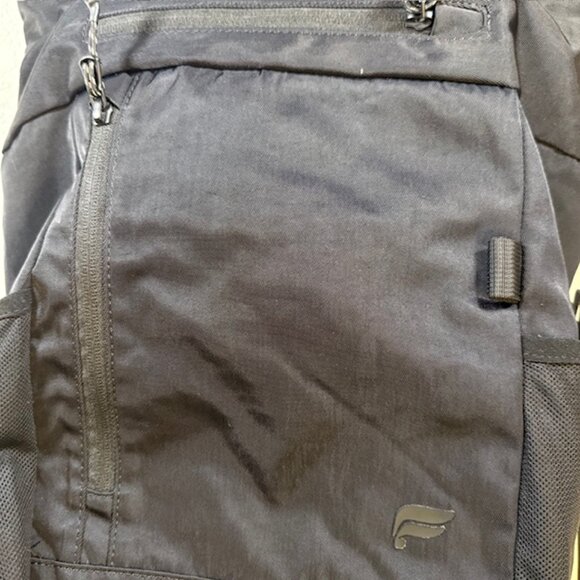 Fabletics Black Nylon Roll Top Backpack The Only Unisex Men Women - Picture 7 of 9